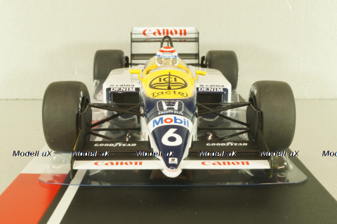 Williams FW11 Honda #6 winner Brazilian GP 1986 Nelson Piquet, Formula 1,  MCG18626F, MCG 1:18