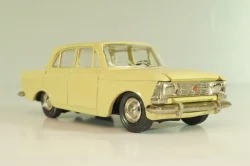 Москвич-412 А2, бледно-желтый, капот 3 зажима (ранний), Тантал/Радон 1:43