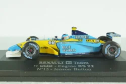 Renault F1 R202 Button 2002 St.Nr.15 "Blue World", Universal Hobbies 1:43