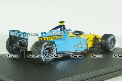 Renault F1 R202 Button 2002 St.Nr.15 "Blue World", Universal Hobbies 1:43
