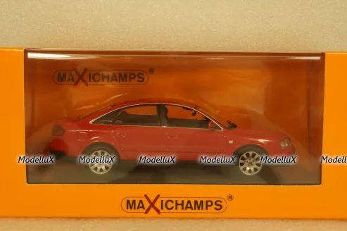 Audi A6 C5, 1997 red, 940017100, Maxichamps 1:43 уценка трещина в боксе