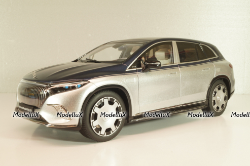 Mercedes-Maybach EQS 680 SUV (Z296) 2024 blue/silver, B66960593, NZG 1:18