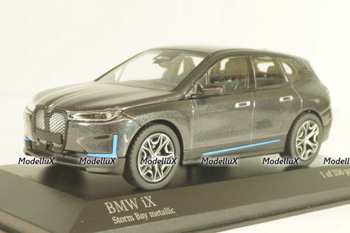 BMW IX 2023, grey metallic, 410024300, Minichamps 1:43