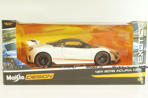 Acura NSX 2018 white/black, 32536, Maisto 1:24