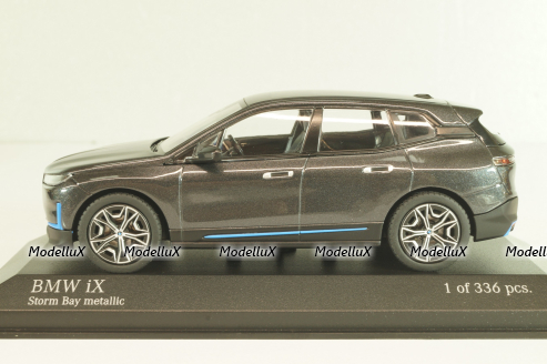 BMW IX 2023, grey metallic, 410024300, Minichamps 1:43