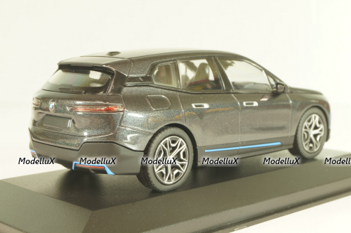 BMW IX 2023, grey metallic, 410024300, Minichamps 1:43
