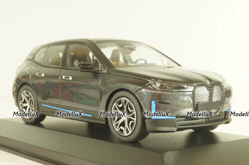 BMW IX 2023, grey metallic, 410024300, Minichamps 1:43