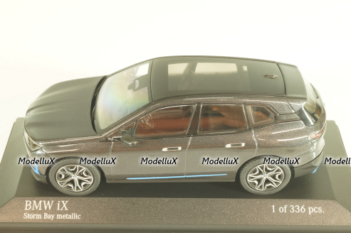 BMW IX 2023, grey metallic, 410024300, Minichamps 1:43