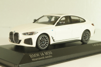 BMW I4 M50 Gran Coupe xDrive (G26) 2022, white metallic, 410024000, Minichamps 1:43