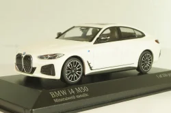 BMW I4 M50 Gran Coupe xDrive (G26) 2022, white metallic, 410024000, Minichamps 1:43