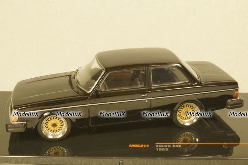Volvo 242 Custom 1980 black, MOC311, IXO 1:43