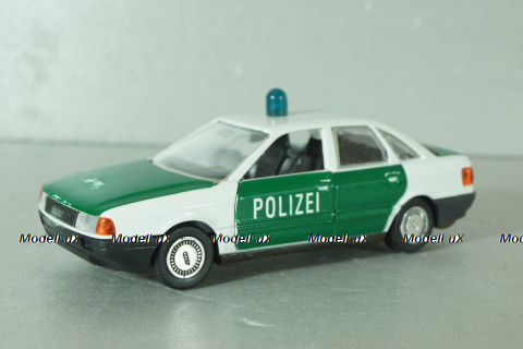 Audi 80 Polizei (B4) 1991, white/green, 1039, Schabak 1:43