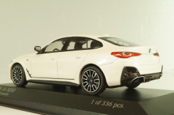 BMW I4 M50 Gran Coupe xDrive (G26) 2022, white metallic, 410024000, Minichamps 1:43