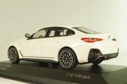 BMW I4 M50 Gran Coupe xDrive (G26) 2022, white metallic, 410024000, Minichamps 1:43
