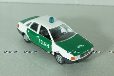 Audi 80 Polizei (B4) 1991, white/green, 1039, Schabak 1:43