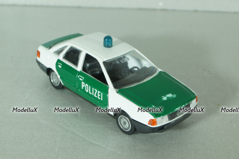 Audi 80 Polizei (B4) 1991, white/green, 1039, Schabak 1:43