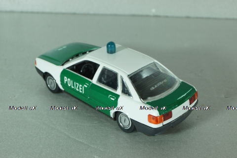 Audi 80 Polizei (B4) 1991, white/green, 1039, Schabak 1:43