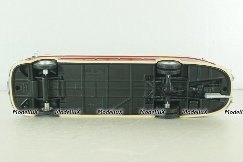 Setra S 8 bus 1953, red/beige, 439030080, Minichamps 1:43