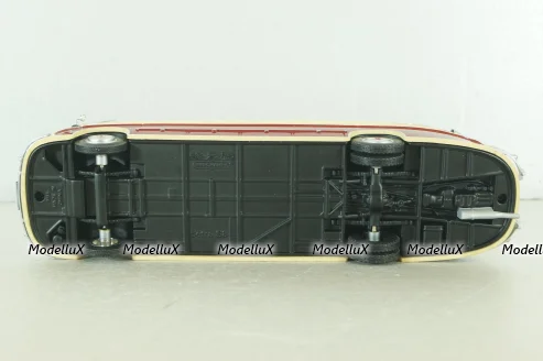 Setra S 8 bus 1953, red/beige, 439030080, Minichamps 1:43