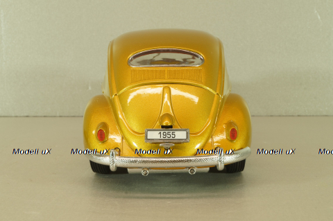 Volkswagen Beetle 1955 1000000th, gold, Burago 1:18