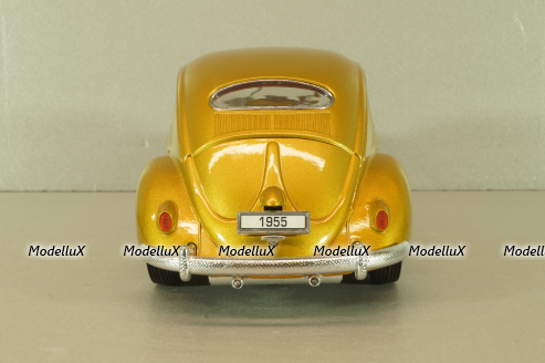 Volkswagen Beetle 1955 1000000th, gold, Burago 1:18