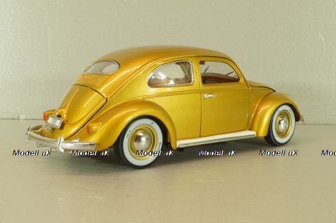 Volkswagen Beetle 1955 1000000th, gold, Burago 1:18