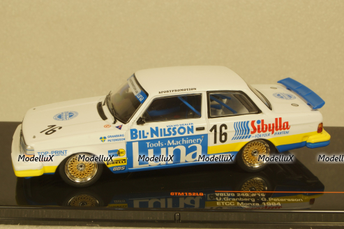 VOLVO 240 N.16 ETCC MONZA 1984 GRANBERG/PETERSSON, GTM152LQ, IXO 1:43