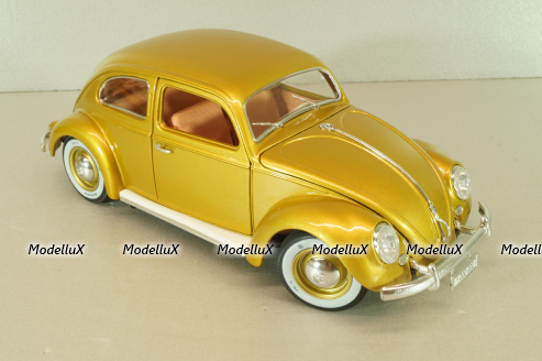 Volkswagen Beetle 1955 1000000th, gold, Burago 1:18
