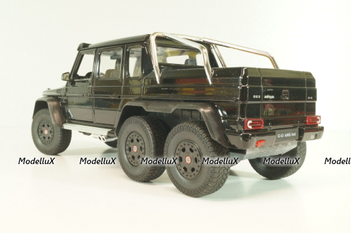 Mercedes G63 AMG 6x6 black, 24061W, Welly 1:24