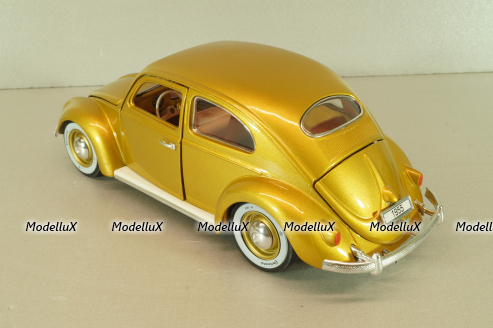 Volkswagen Beetle 1955 1000000th, gold, Burago 1:18