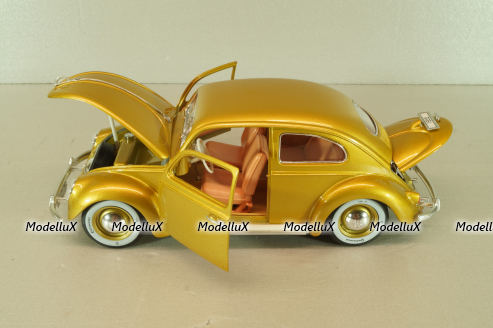 Volkswagen Beetle 1955 1000000th, gold, Burago 1:18