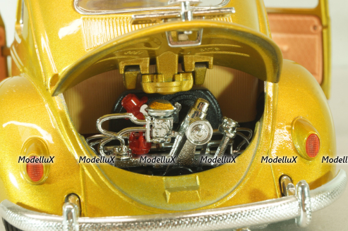 Volkswagen Beetle 1955 1000000th, gold, Burago 1:18