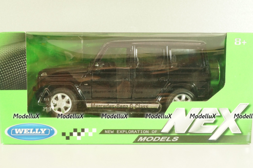 Mercedes G 500 (W463) 2015, black, 24012W, Welly 1:24