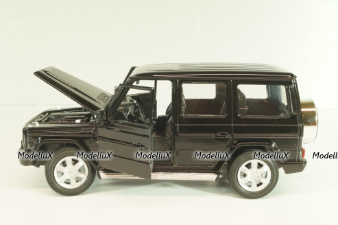 Mercedes G 500 (W463) 2015, black, 24012W, Welly 1:24
