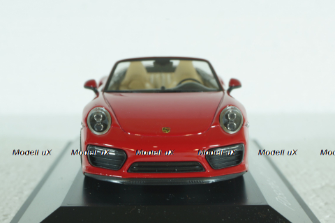 Porsche 911 Turbo S Cabrio 2015, Red, 711482, Herpa 1:43