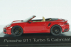 Porsche 911 Turbo S Cabrio 2015, Red, 711482, Herpa 1:43
