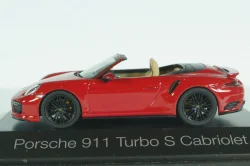 Porsche 911 Turbo S Cabrio 2015, Red, 711482, Herpa 1:43