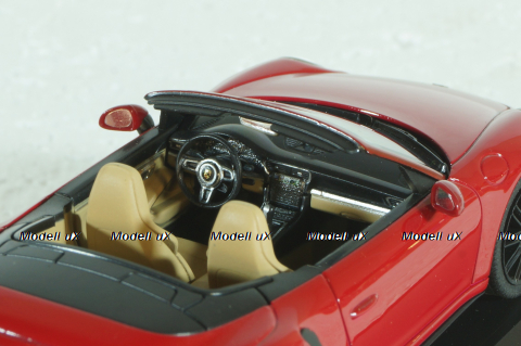 Porsche 911 Turbo S Cabrio 2015, Red, 711482, Herpa 1:43