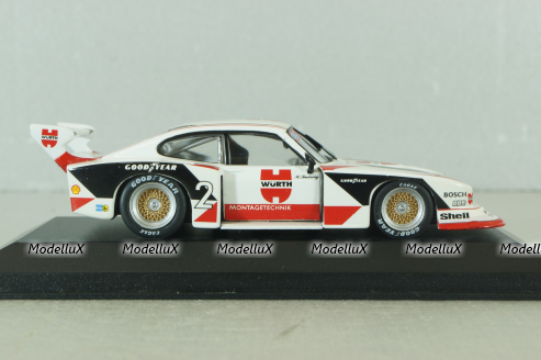 Ford Capri Gr.5  #2 K.Ludwig, Wurth 1982, white, 430818502, Minichamps 1:43
