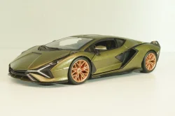 Lamborghini Sian FKP 37, matt olivee, Burago 1:24