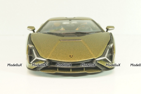 Lamborghini Sian FKP 37, matt olivee, Burago 1:24