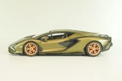 Lamborghini Sian FKP 37, matt olivee, Burago 1:24