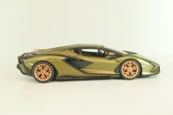 Lamborghini Sian FKP 37, matt olivee, Burago 1:24