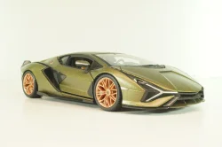 Lamborghini Sian FKP 37, matt olivee, Burago 1:24