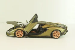 Lamborghini Sian FKP 37, matt olivee, Burago 1:24