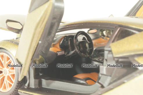 Lamborghini Sian FKP 37, matt olivee, Burago 1:24