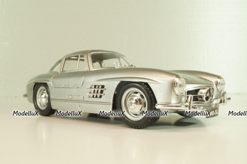 Mercedes 300 SL (W198) 1955, silver, 18-22023, Burago 1:24