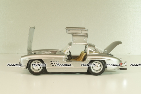 Mercedes 300 SL (W198) 1955, silver, 18-22023, Burago 1:24