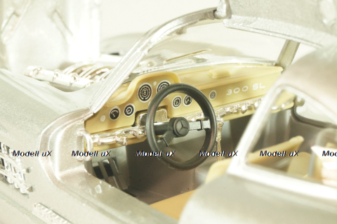 Mercedes 300 SL (W198) 1955, silver, 18-22023, Burago 1:24