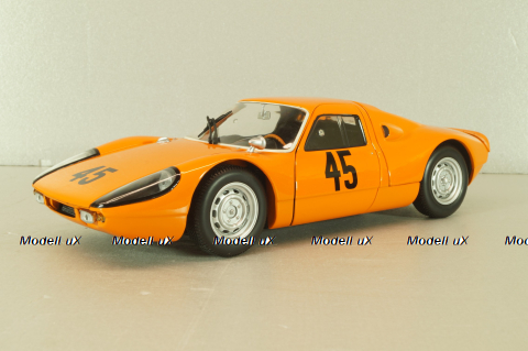 Porsche 904 GTS Racing #45, 1000 km Nueburgring 1964, Pon/Koch, orange, 180646745, Minichamps 1:18